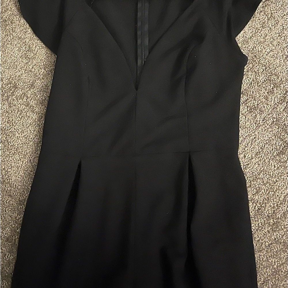 Nasty Gal Black V-Neck Sheath Jumpsuit